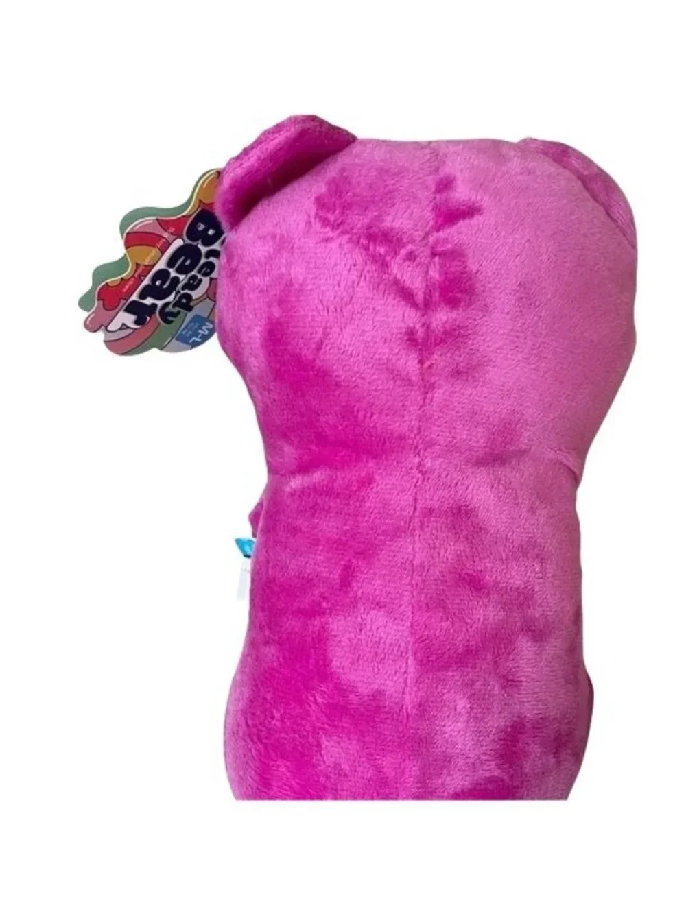 Bark 420 dog Chew toy Pink Heady teddy bear crinkle squeaker Plush Gift New